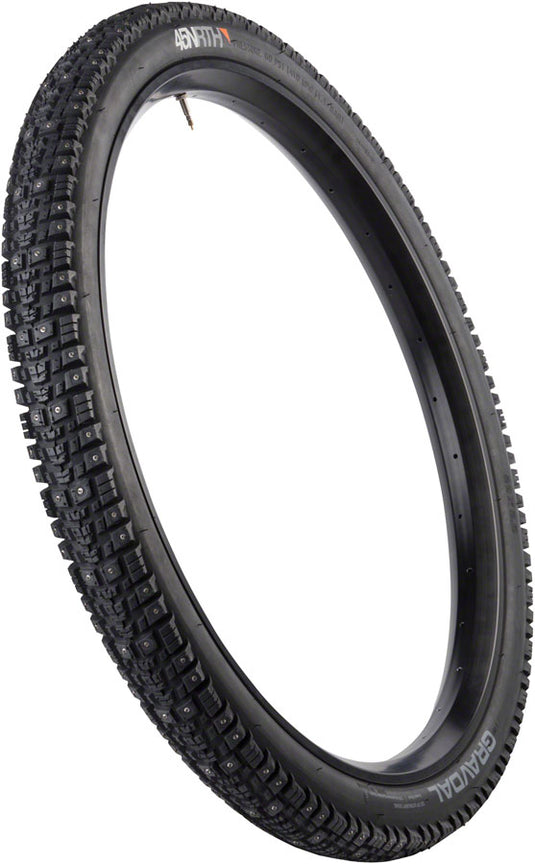 Pack of 2 45NRTH Gravdal Tire 26 x 2 Clincher Steel Black 33tpi 216 Carbide Steel Studs