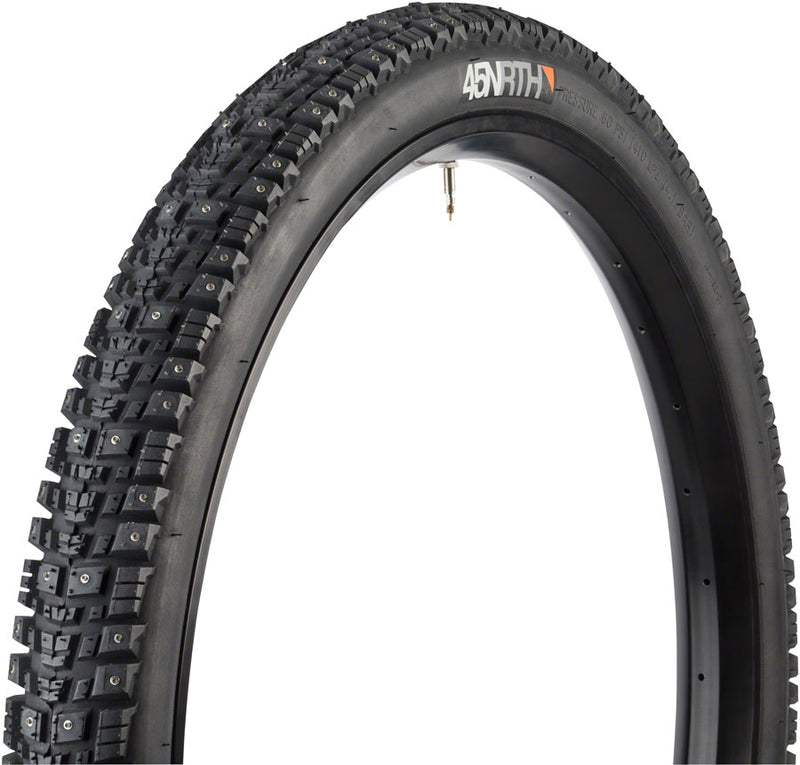 Load image into Gallery viewer, 45NRTH Gravdal Tire 26 x 2 Clincher Steel Black 33tpi 216 Carbide Steel Studs
