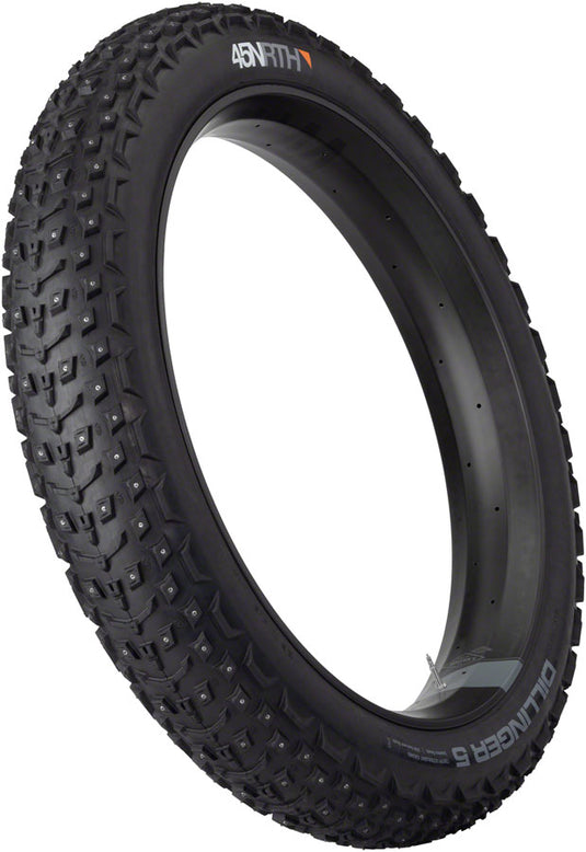 45NRTH Dillinger 5 Tire 26x4.6 Tubeless Blk 120tpi 258 Concave Carbide alloy