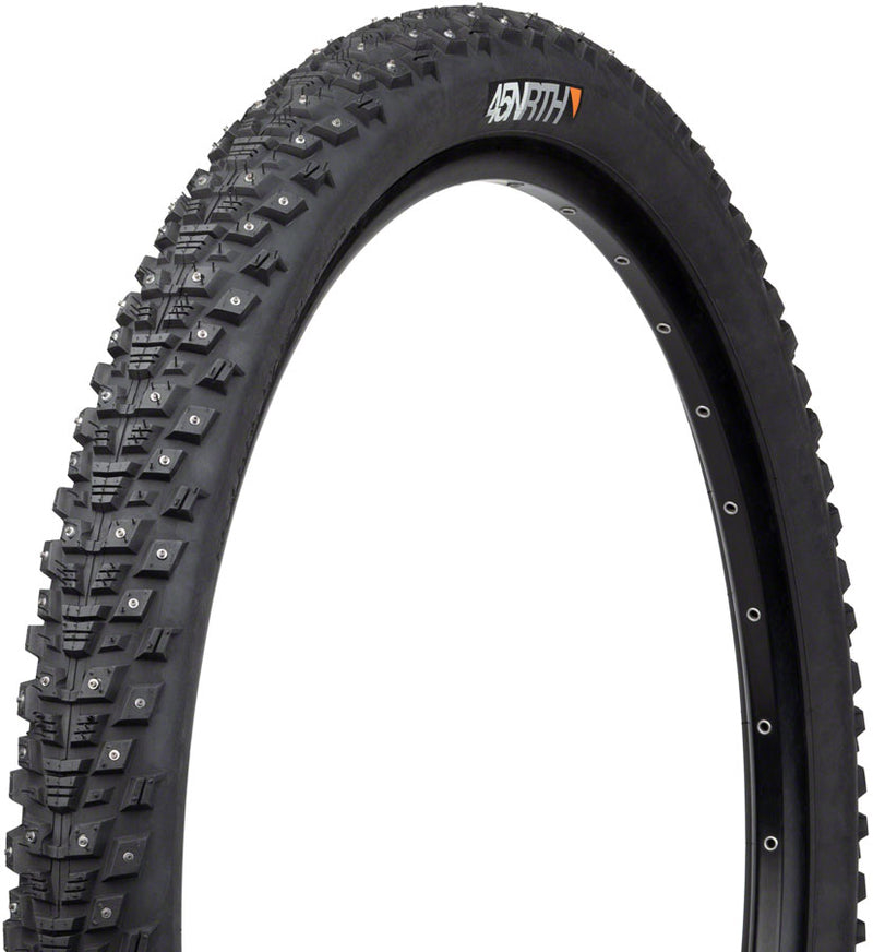 Load image into Gallery viewer, 45NRTH Kahva Tire 29 x 2.25 Clincher Steel Black 33tpi 252 Carbide Steel Studs
