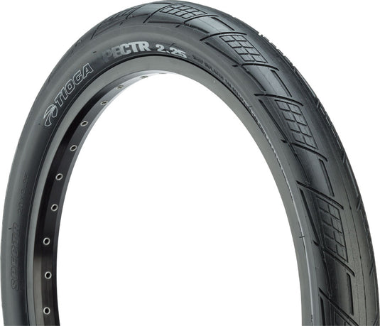 Tioga SPECTR Tire 20 x 2.25 TPI 120 Clincher Wire Black Reflective BMX