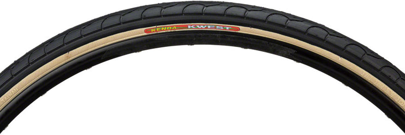 Load image into Gallery viewer, Kenda Kwest Hybrid Tire 700 x 38 Clincher Wire Black/Tan Road Bike
