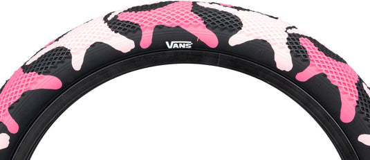 Cult X Vans Tire 20 x 2.4 Clincher Wire Pink Camo/Black Reflective BMX