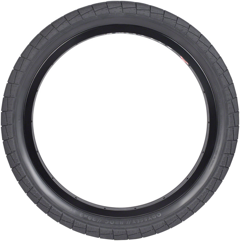 Load image into Gallery viewer, Odyssey Broc Tire 20 x 2.4 Clincher Wire Black Reflective BMX Bike
