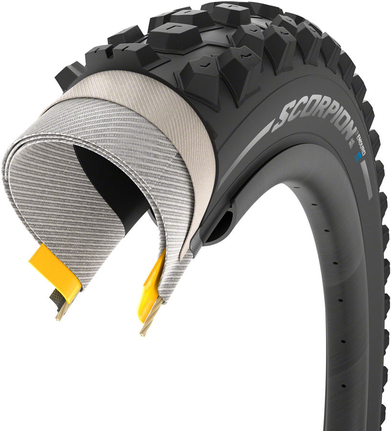 Load image into Gallery viewer, Pirelli Scorpion Enduro S Tire - 27.5 x 2.4 Tubeless Folding Black HardWall
