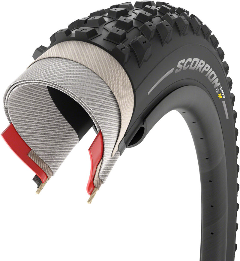 Load image into Gallery viewer, Pirelli Scorpion E-MTB M Tire - 27.5 x 2.6, Tubeless, Folding, Black
