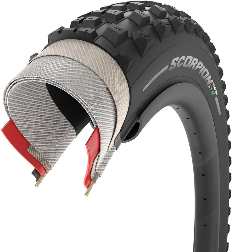 Load image into Gallery viewer, Pirelli Scorpion E-MTB R Tire - 27.5 x 2.8, Tubeless, Folding, Black
