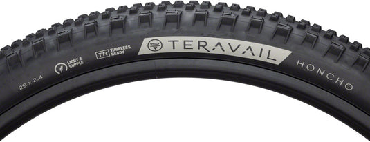 Teravail Honcho Tire 29 x 2.4 Tubeless Folding Blk Light & Supple Grip Compound