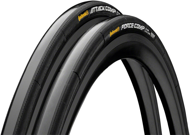 Load image into Gallery viewer, Continental-Attack-Force-Comp-Combo-Tubular-Tires-700c-24-Folding-TIRE10636-Wire-Bead-Tires
