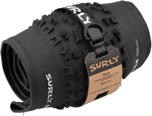 Surly Bud Tire 26 x 4.8 PSI 30 TPI 120 Tubeless Folding Steel Black Fat Bike