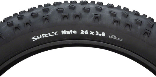 Surly Nate Tire 26 x 3.8 TPI 60 Tubeless Folding Sleel Black Touring Hybrid