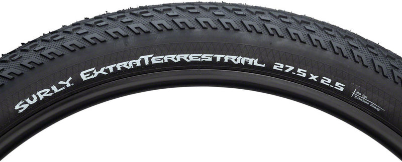 Load image into Gallery viewer, Surly ExtraTerrestrial Tire 27.5 x 2.5 Tubeless Folding Black 60tpi
