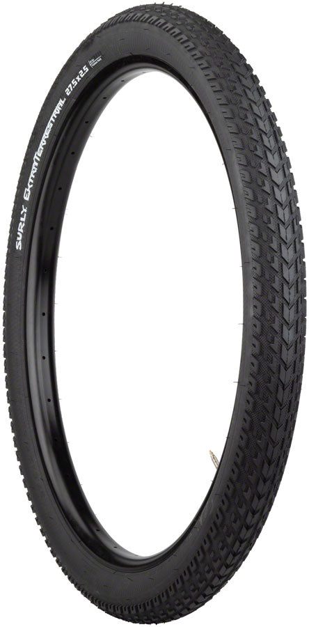 Load image into Gallery viewer, Surly ExtraTerrestrial Tire 27.5 x 2.5 Tubeless Folding Black 60tpi
