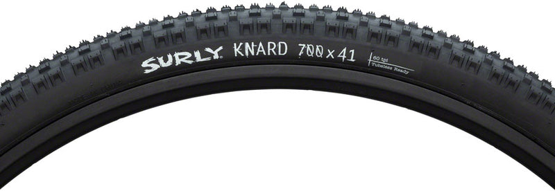 Load image into Gallery viewer, Surly Knard Tire 700 x 41 Tubeless Folding Black 60tpi Road Bike
