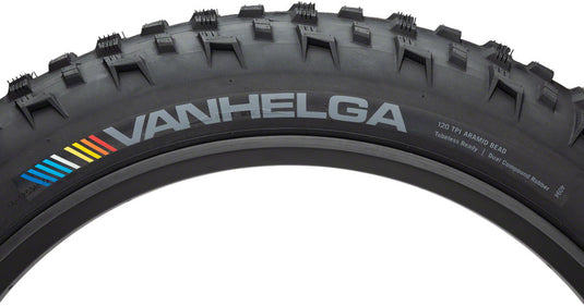 45NRTH Vanhelga Tire 27.5 x 4 TPI 120 Tubeless Folding Black Fat Bike