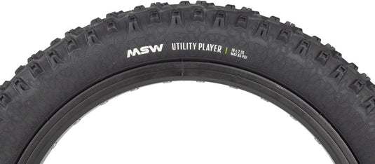 MSW Utility Player Tire - 16 x 2.25, Black, Rigid Wire Bead, 33tpi