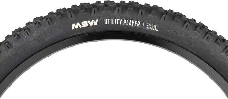 Load image into Gallery viewer, MSW Utility Player Tire - 24 x 2.25, Black, Rigid Wire Bead, 33tpi
