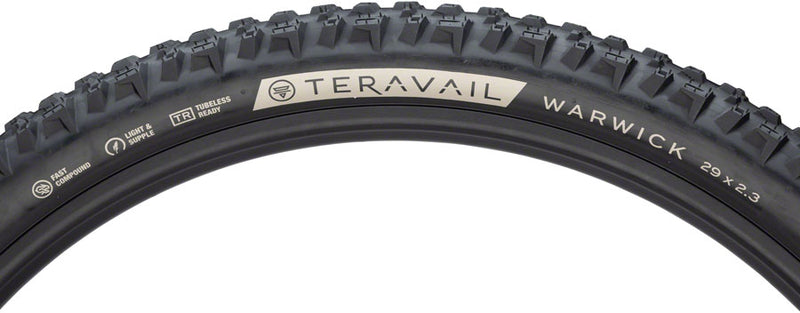 Load image into Gallery viewer, Teravail Warwick Tire 29x2.3 Tubeless Folding Blk Light &amp; Supple Fast Compound
