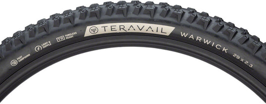 Teravail Warwick Tire 29x2.3 Tubeless Folding Blk Light & Supple Fast Compound