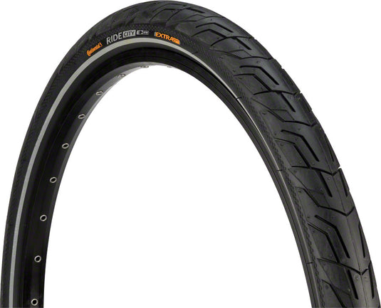 Pack of 2 Continental Ride City Tire - 700 x 42, Clincher, Wire, Black/Reflex, ExtraPuncture Belt, E25