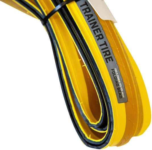 Saris Trainer Tire - 700 x 25, Clincher, Folding, Yellow