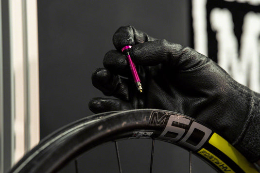 Muc-Off Tubeless Valve Kit: Pink, fits Road and Mountain, 60mm, Pair