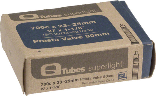 Teravail Superlight Tube - 700 x 20 - 28mm, 80mm Presta Tube Valve