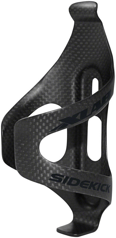 XLAB Sidekick Carbon Water Bottle Cage - Left Entry, Matte Black