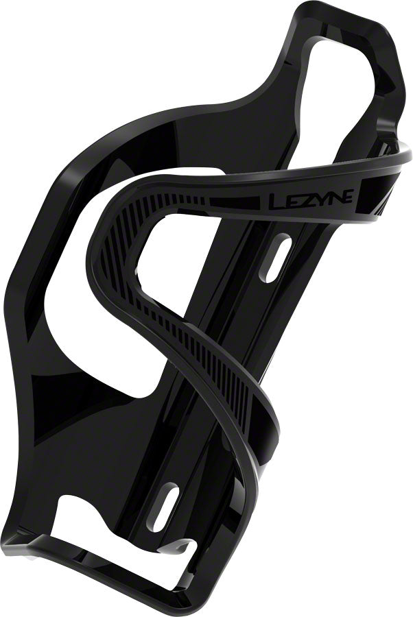 Load image into Gallery viewer, Lezyne Flow SL Water Bottle Cage - Left Side Entry, Enhanced Graphics, Black
