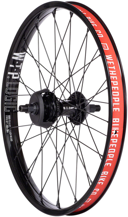 We The People Hybrid Rear Wheel - 20", 14 x 110mm, 36H, 9T Freecoaster, Left Side Drive,  Nylon Hubguards, Black