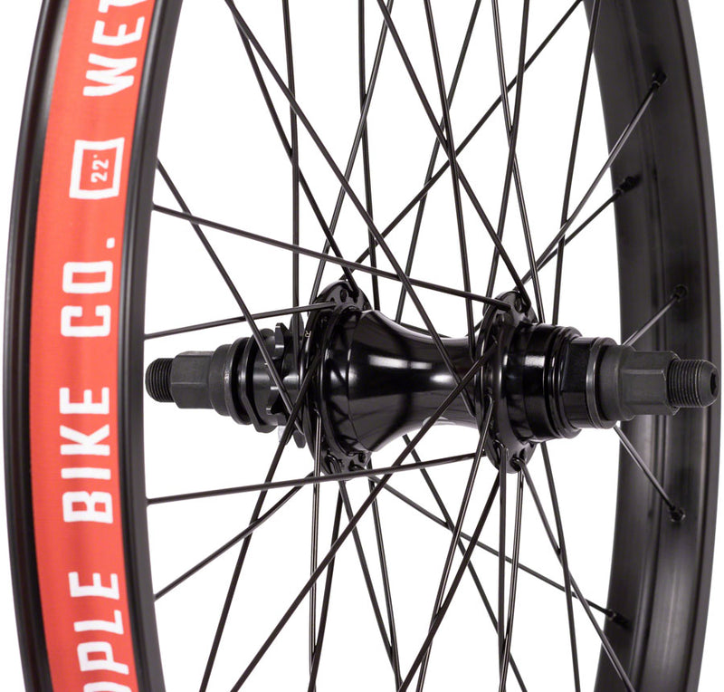 Load image into Gallery viewer, We The People Audio Rear Wheel 22in 14x110mm Rim Brake 9T Cassette Clincher
