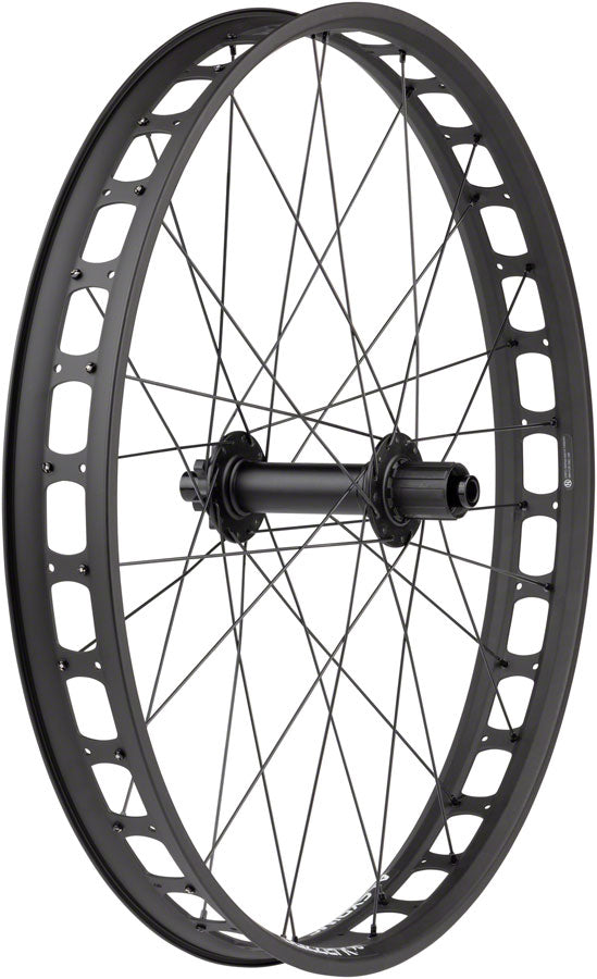 Load image into Gallery viewer, Quality Wheels Bear Pawls / Blizzerk Rear Wheel - 26&quot; Fat, 12 x 197mm, 6-Bolt, HG 11, Black
