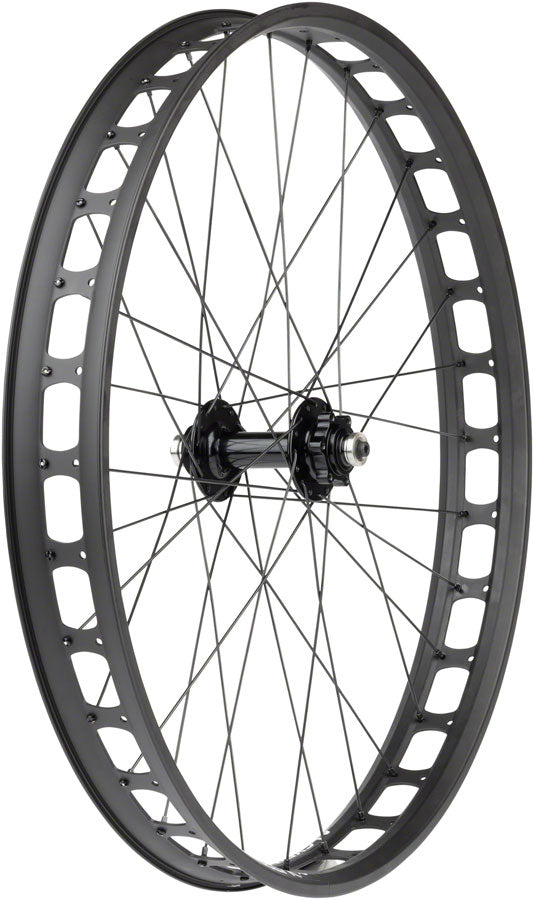 Quality Wheels Blizzerk Fat Front Wheel 26in QRx135mm Pugsley 6-Bolt 32H Black