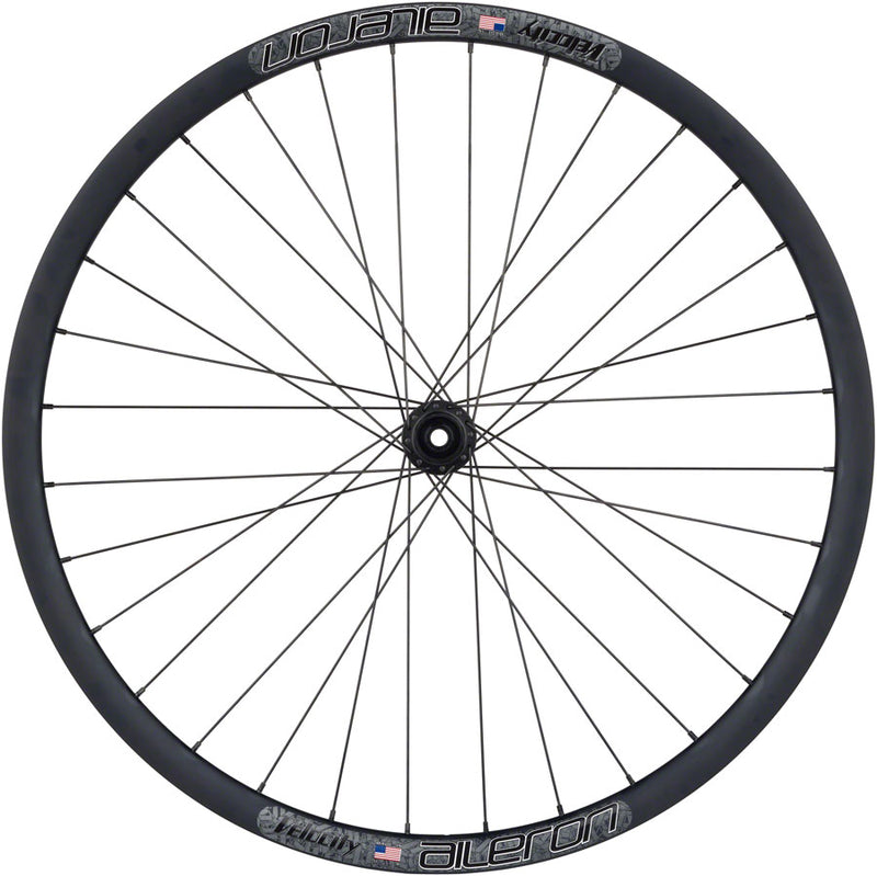 Load image into Gallery viewer, Quality Wheels BearPawls / Velocity Aileron Front Wheel - 700c, 12 x 100mm, Center-Lock, Black
