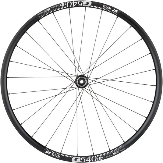 Quality Wheels Shimano Tiagra/DT G540 Front Wheel - 700c, 12 x 100mm, Center-Lock, Black