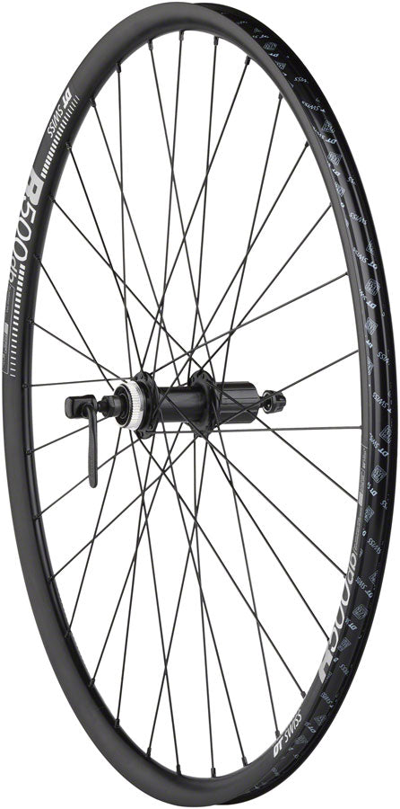 Quality Wheels Shimano / DT R500 Disc Wheelset - 700, QR x 100/135mm, Center-Lock, HG 11 Road, Black