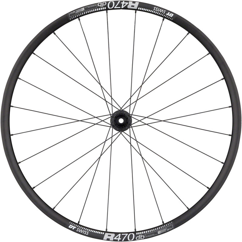 Load image into Gallery viewer, Quality Wheels DT 350/DT R470db Rear 700c 12x142mm Center Lock HG 11 Road Blk
