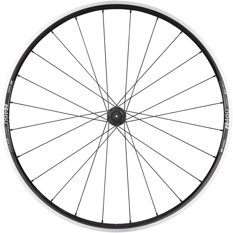 Load image into Gallery viewer, Quality Wheels 700c Front Wheel DT 350/DT R460 QRx100mm 24H Rim Brake Black
