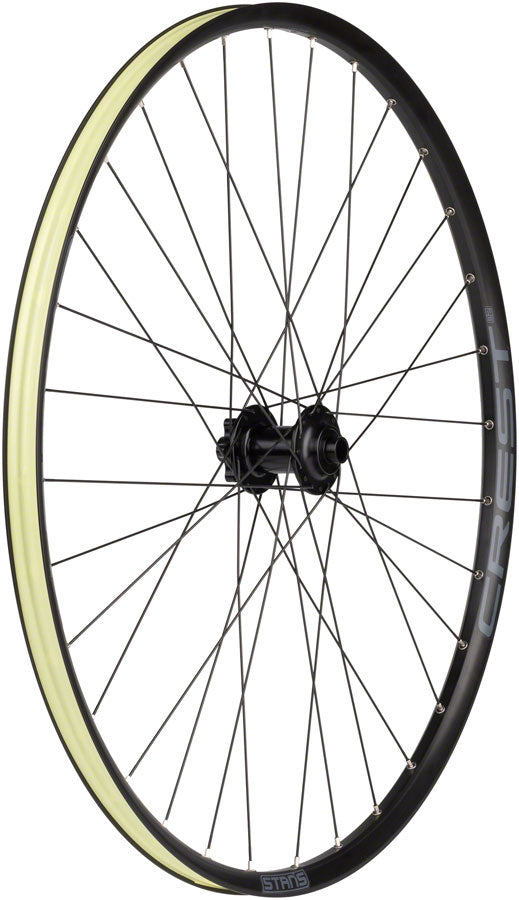 Stan's NoTubes Crest S2 Front Wheel 29in 15x100mm E-Sync 6-Bolt Black XC MTB