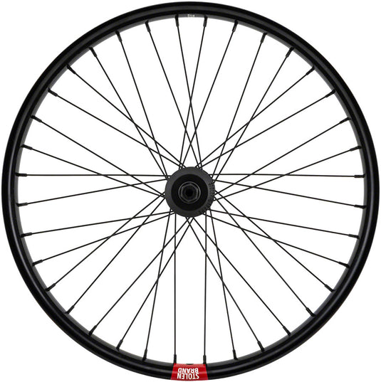 Stolen Rampage Pro Street Front Wheel - 20", 3/8" x 100mm, Brakeless, Black