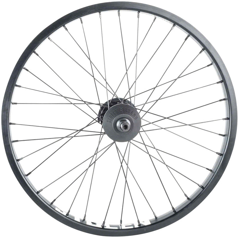 Load image into Gallery viewer, Stolen Rampage Pro Rear Wheel - 20&quot;, 14 x 110mm, Rim Brake, Freecoaster, Black, 9T LHD
