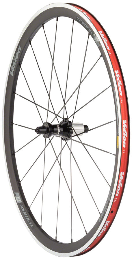 Load image into Gallery viewer, Vision Trimax 35 Alloy Wheelset 700c QRx100/130mm Rim Brake HG 11 Clincher Blk
