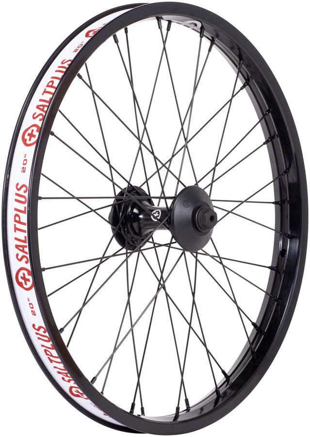 Load image into Gallery viewer, Salt Plus Summit Front Wheel - 20&quot;, 3/8&quot; x 100mm, Rim Brake, Black, Clincher
