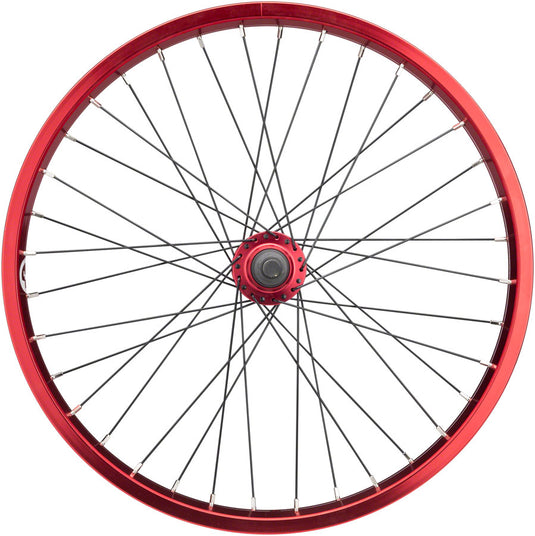 Salt Everest Alloy Rear Wheel 20in 14x110mm Rim Brake Cassette Red Clincher