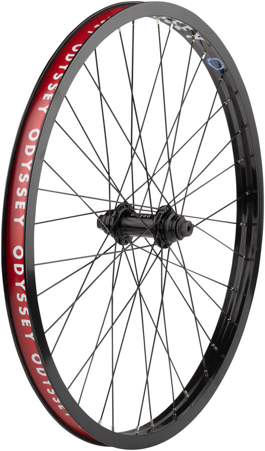 Load image into Gallery viewer, Odyssey Hazard Lite 24in Front Wheel 3/8inx100mm Vander Pro Rim Clincher Black
