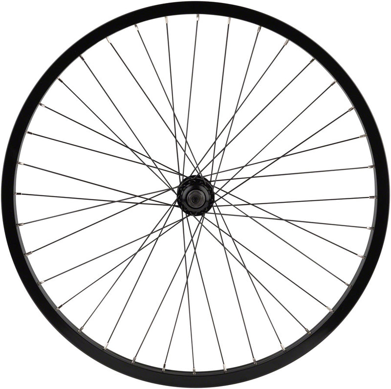 Load image into Gallery viewer, Odyssey Hazard Lite 24in Front Wheel 3/8inx100mm Vander Pro Rim Clincher Black
