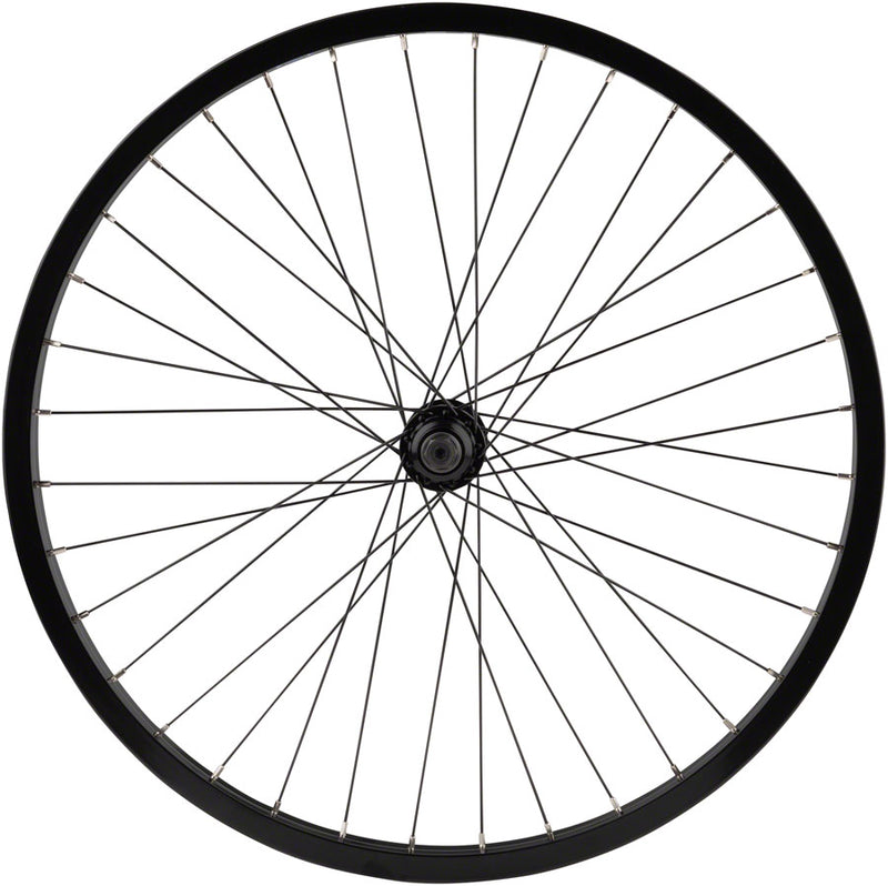 Load image into Gallery viewer, Odyssey Hazard Lite 24in Front Wheel 3/8inx100mm Vander Pro Rim Clincher Black
