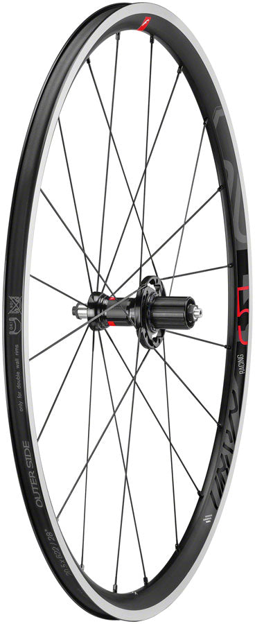 Fulcrum Racing 5 Alloy Wheelset 700c QRx100/130mm Rim Brake HG 11 Clincher Blk