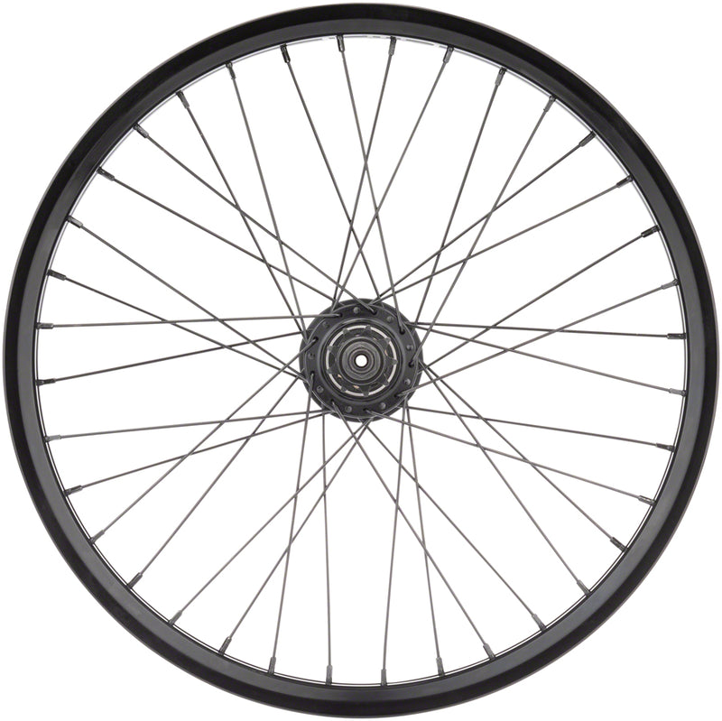 Load image into Gallery viewer, Cult Crew V2 Rear Wheel 20in 14x110mm Rim Brake LHD Freecoaster Black Clincher
