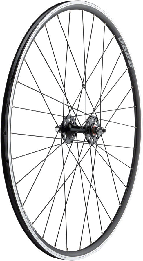 Load image into Gallery viewer, Quality Wheels Alex DA22 Track Front 700c 9x1x100mm Rim Brake Clincher Black
